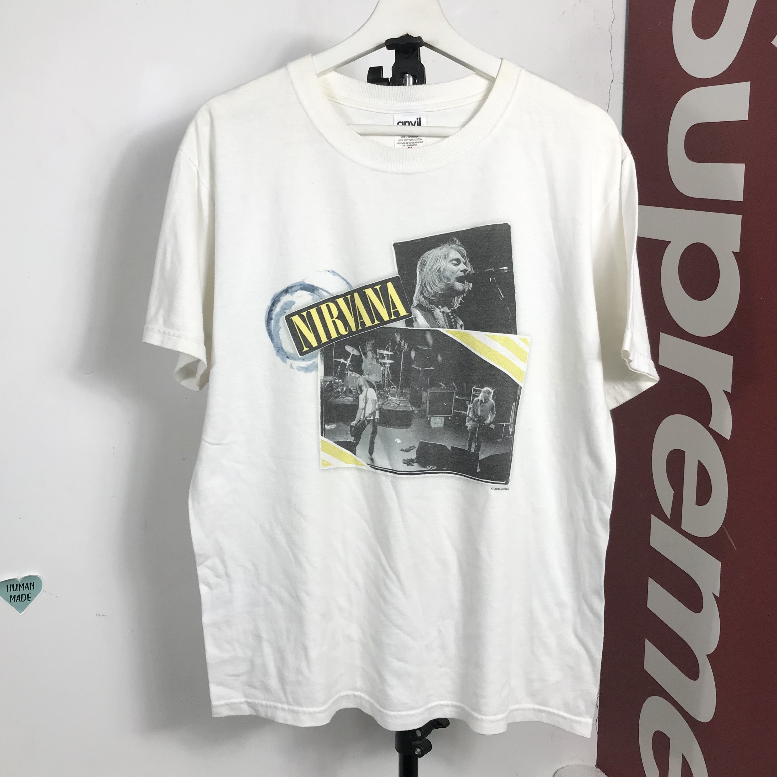 Rare 90s Nirvana Nevermind Kurt Cobain Grunge Vintage Tee