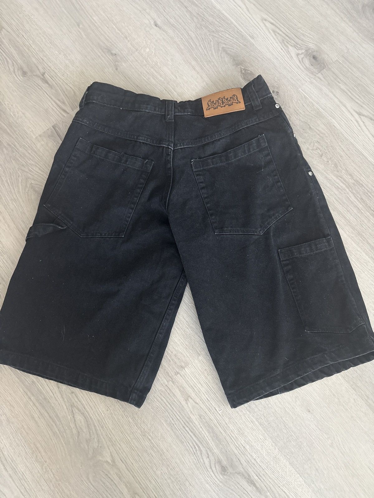 Other 77 Denim Double Knee Oversized Jorts Size US 31 - 2 Thumbnail