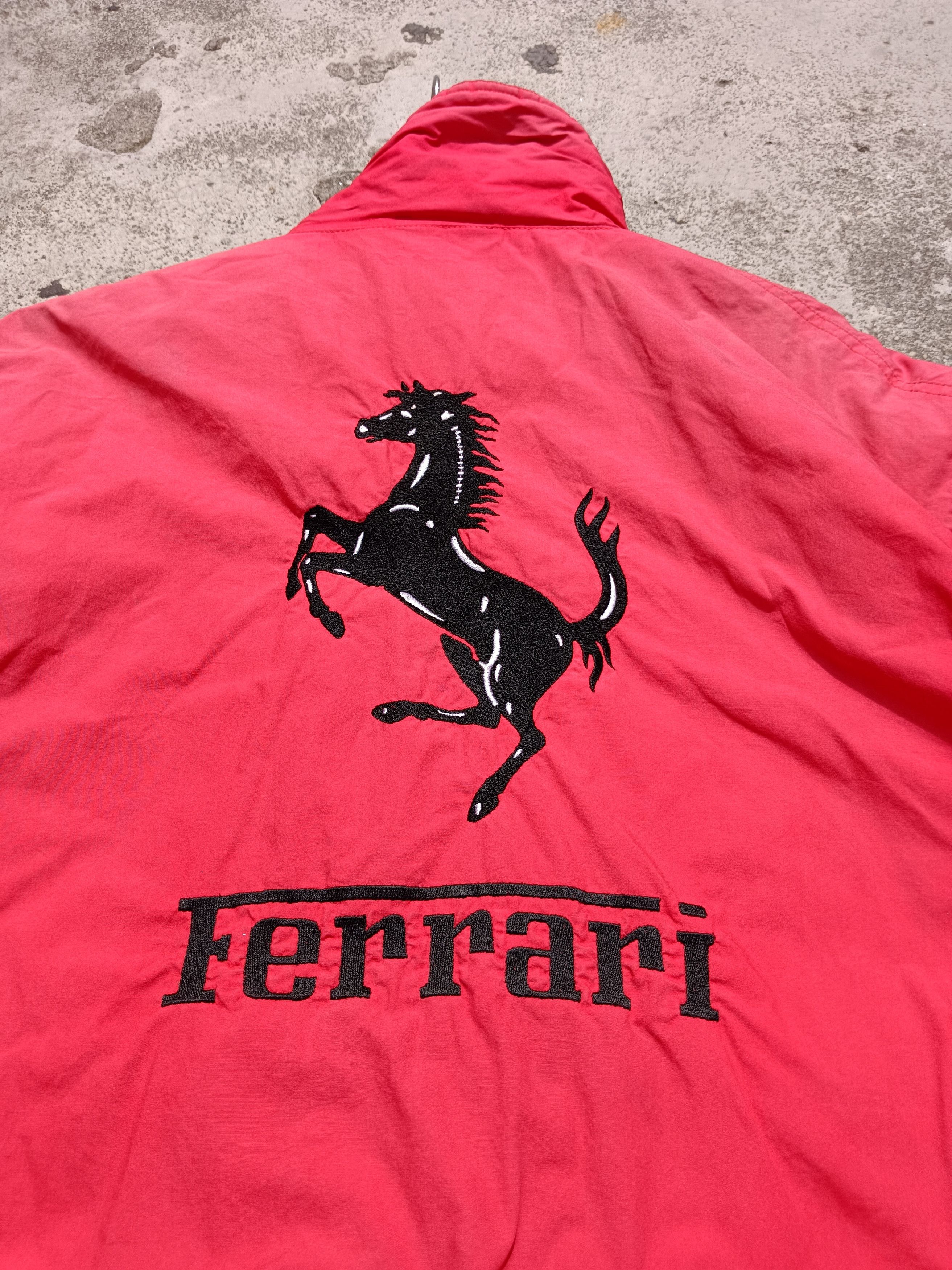 Ferrari 🔥 VINTAGE FERRARI 🐎JACKET 🔥 sun feded 🔥 VERY RARE 🔥 Size US L / EU 52-54 / 3 - 4 Thumbnail