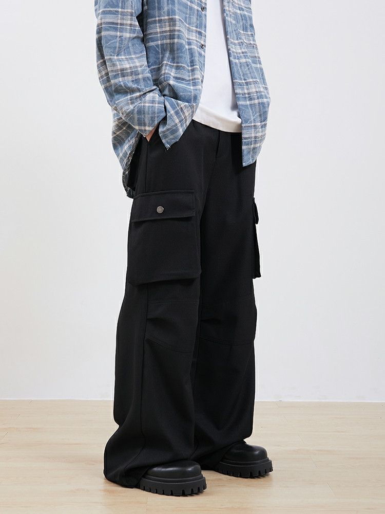 loose bootcut baggy cargo pants