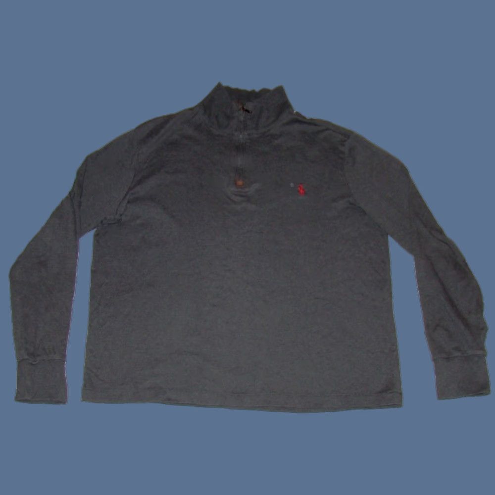 Polo Ralph Lauren Polo Ralph Lauren Mens Shirt 1/4 Zip Long Sleeve Lightweight Gray L Size US L / EU 52-54 / 3 - 1 Thumbnail