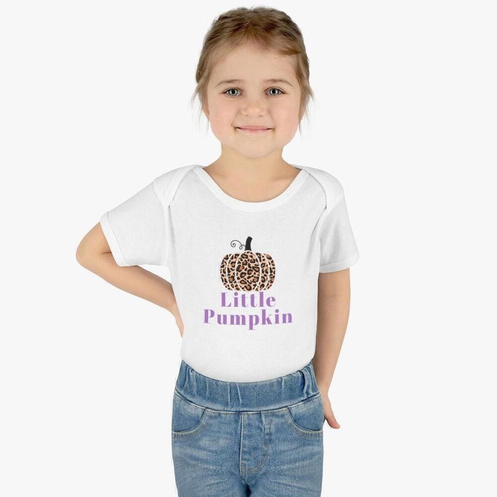 Designer Little Pumpkin Infant Baby Rib Bodysuit Size ONE SIZE - 4 Thumbnail