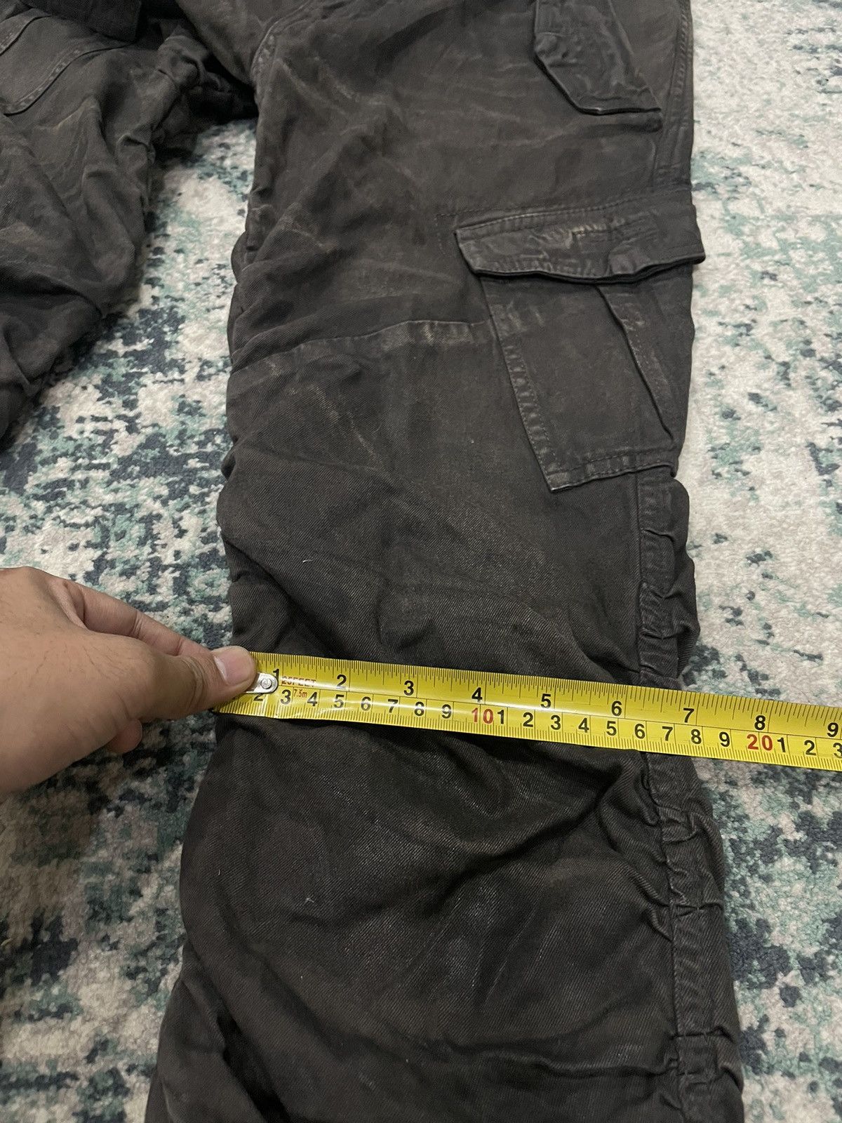 Tornado Mart Tornado Mart Waxed Multipocket Coated Denim Pants Size US 30 / EU 46 - 9 Thumbnail
