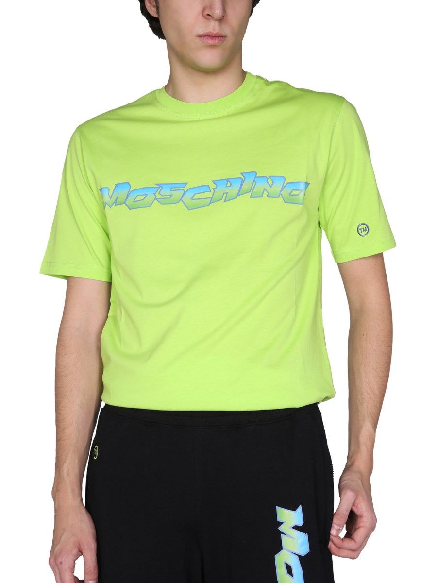 Moschino o1y0225 Logo T-Shirt in Green Size US S / EU 44-46 / 1 - 2 Thumbnail