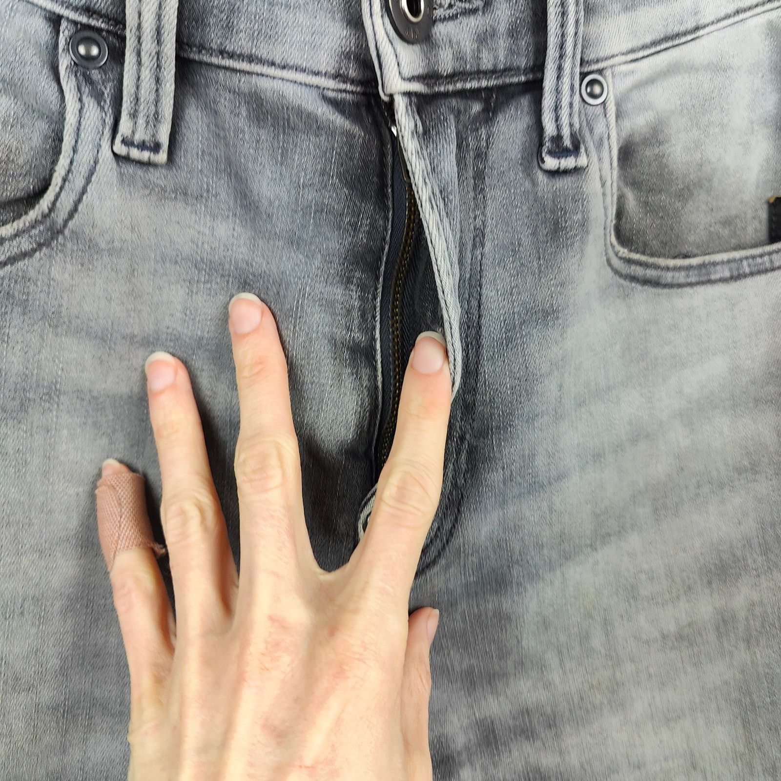 G-Star G-Star Raw Revend Fwd Skinny Jeans Mens 30x32 Gray Size US 30 / EU 46 - 3 Thumbnail