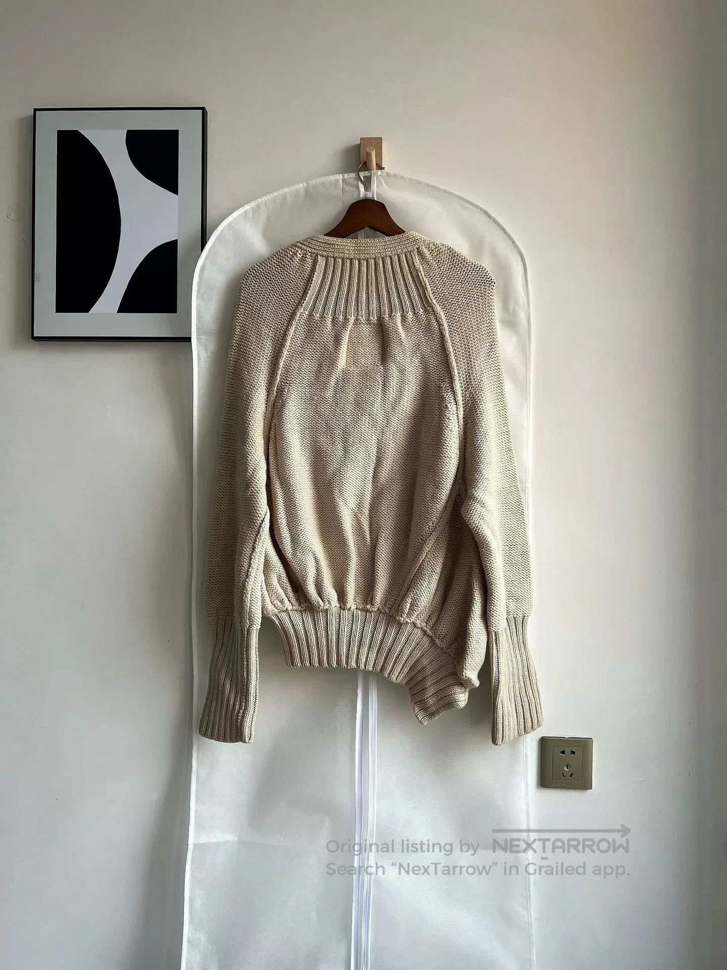 Yohji Yamamoto Yohji Yamamoto Asymmetric Wool Cardigan. Size L / US 10 / IT 46 - 4 Thumbnail