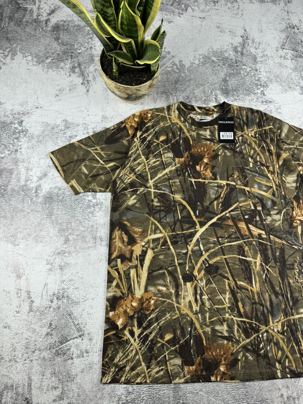 Realtree Vintage NEW Camo Realtree Thick Jungle Army Y2K T Shirt Tee Size US XL / EU 56 / 4 - 2 Thumbnail