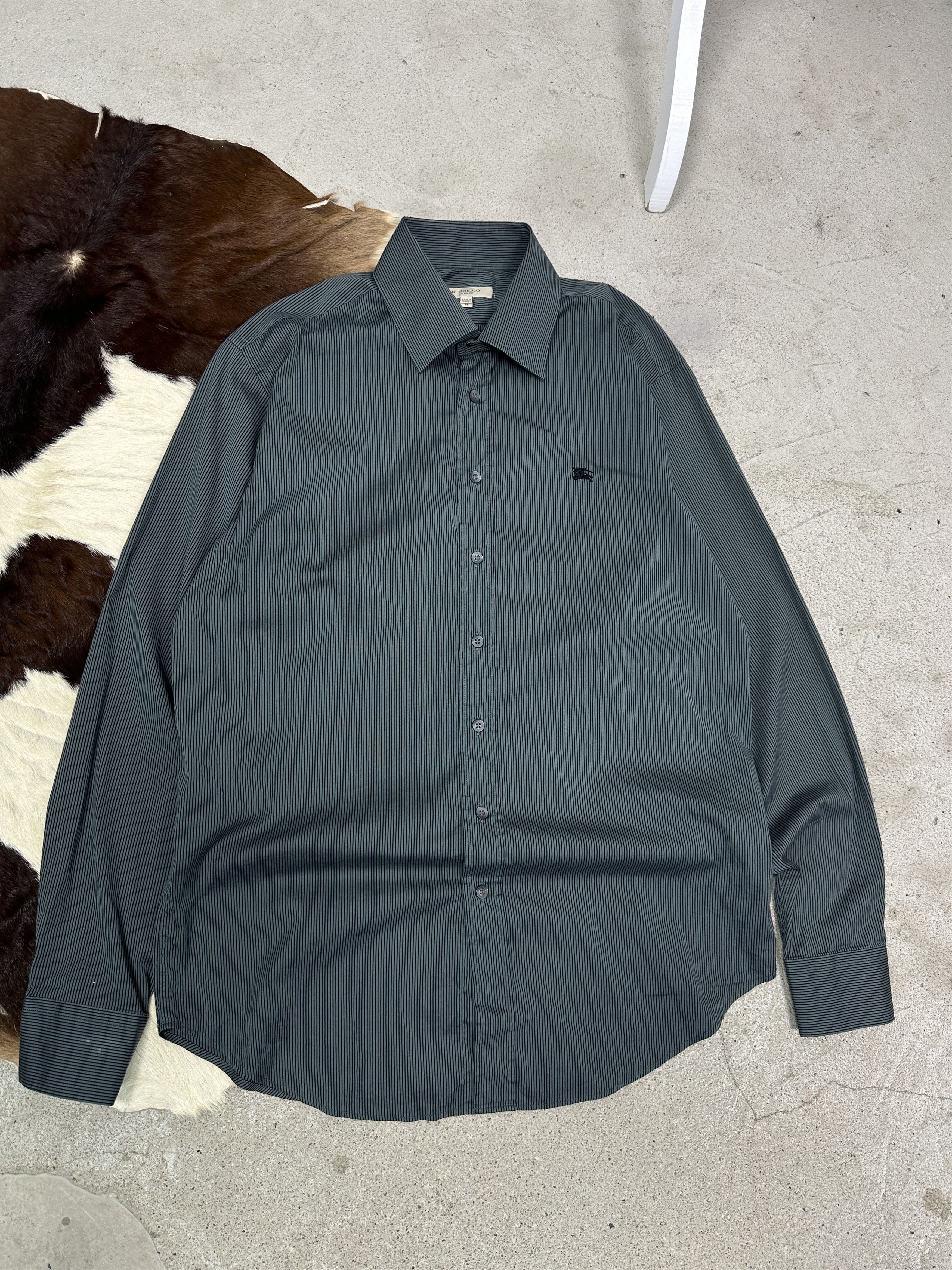 Burberry Vintage Striped Casual Old Money Elegant Burberry Shirt Y2K Size US M / EU 48-50 / 2 - 1 Thumbnail