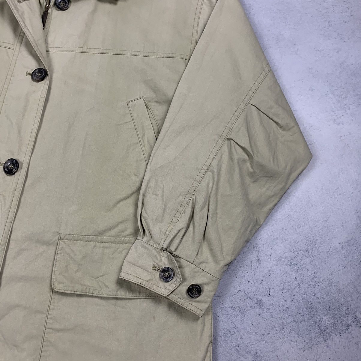 Burberry Vintage Burberrys Nova Check Buttons Ladies Jacket Beige 90s Size M / US 6-8 / IT 42-44 - 7 Thumbnail