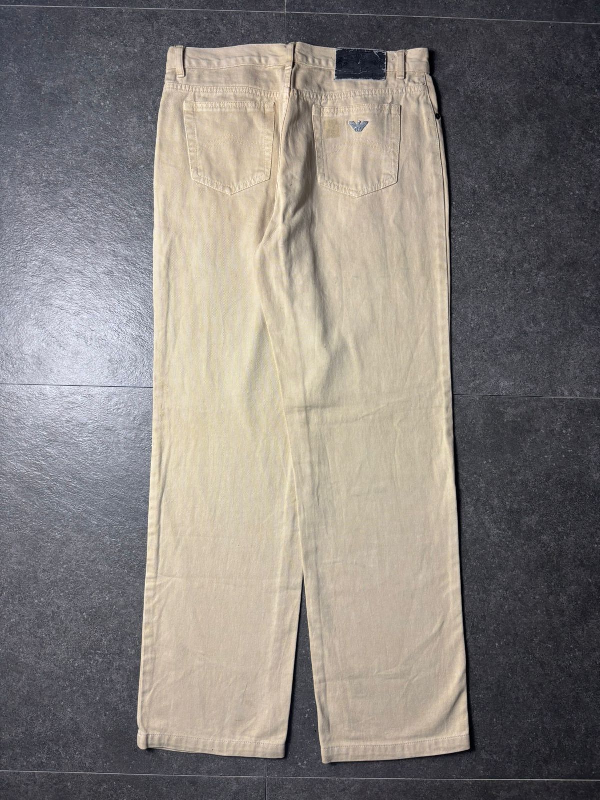 Emporio Armani 1990s Blue Power Wash by Armani Jeans Baggy Pants Size US 32 / EU 48 - 8 Thumbnail
