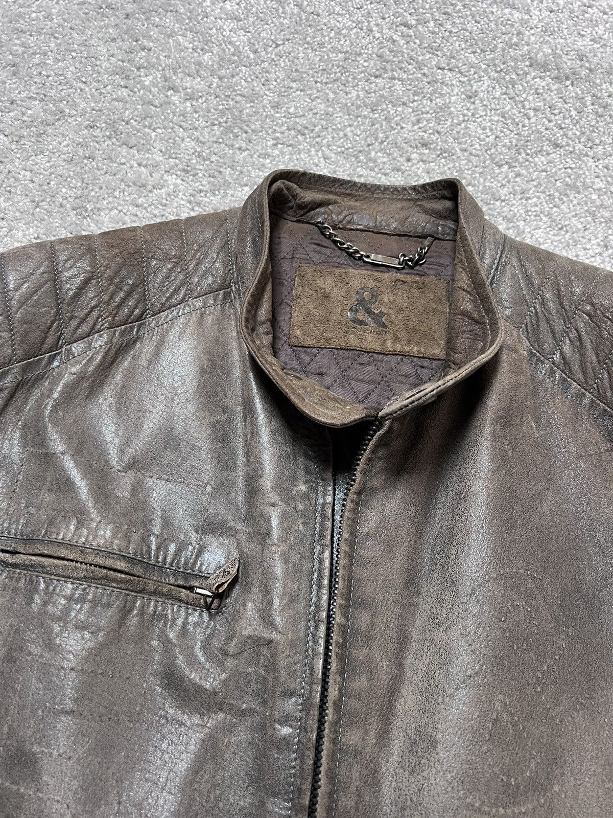 Dolce & Gabbana Vintage Dolce & Gabbana Brutalist Pig Leather Archive Jacket Size US L / EU 52-54 / 3 - 7 Thumbnail