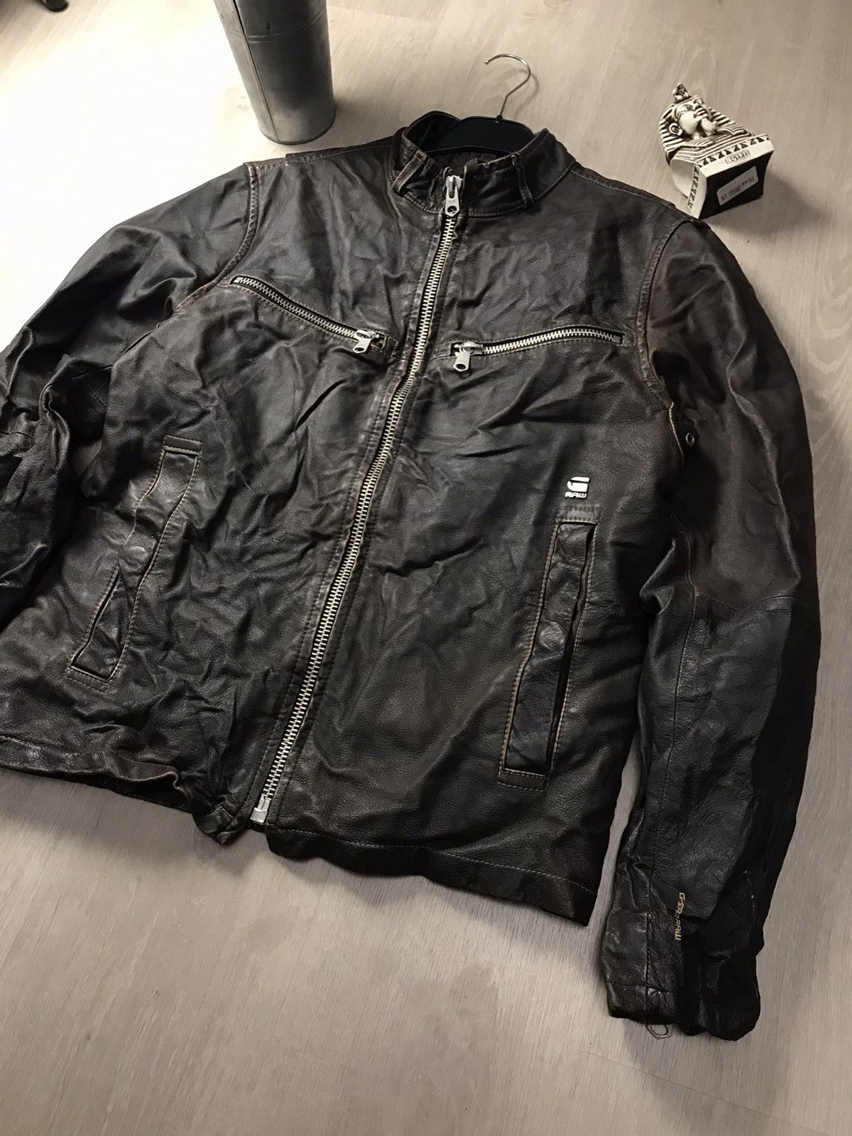 G-Star G Star Raw Engine Leather JKT Y2K Rare Hype Size US L / EU 52-54 / 3 - 4 Thumbnail