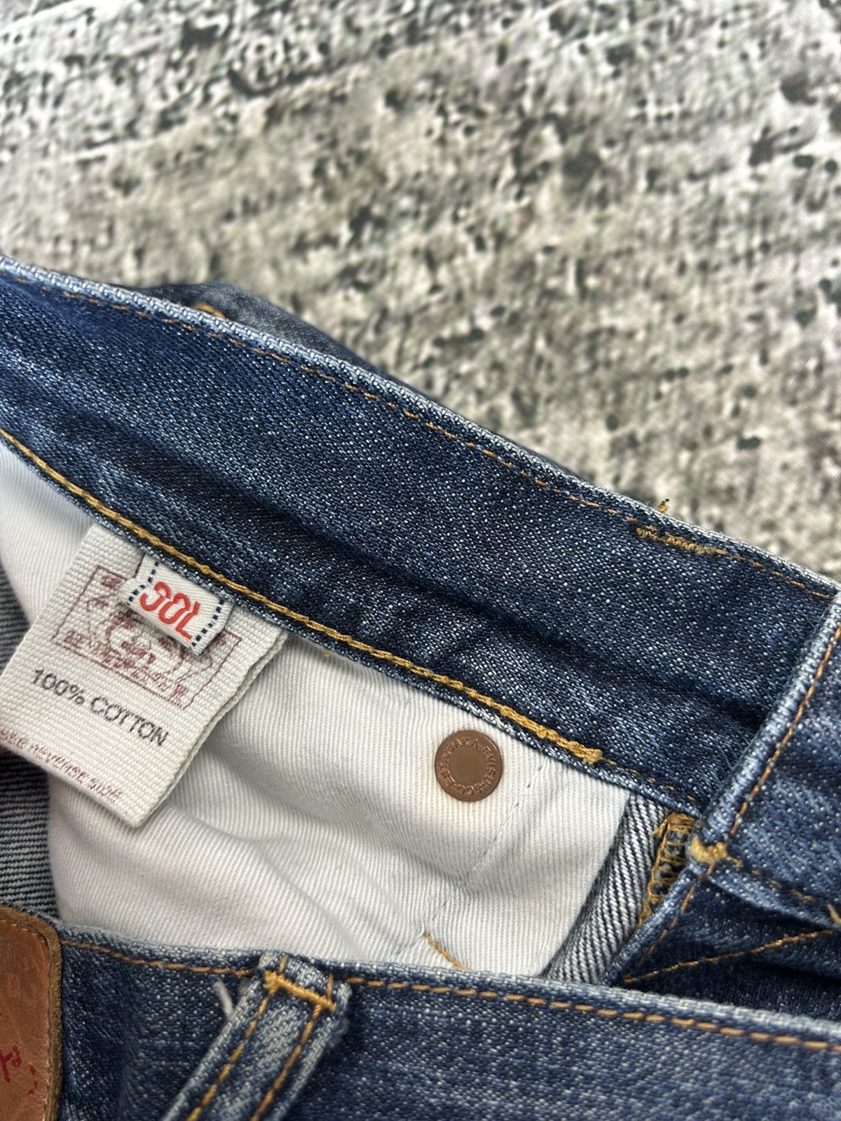 Evisu Evisu jeans vintage seagull logo denim pants blue Genes Size US 30 / EU 46 - 10 Thumbnail