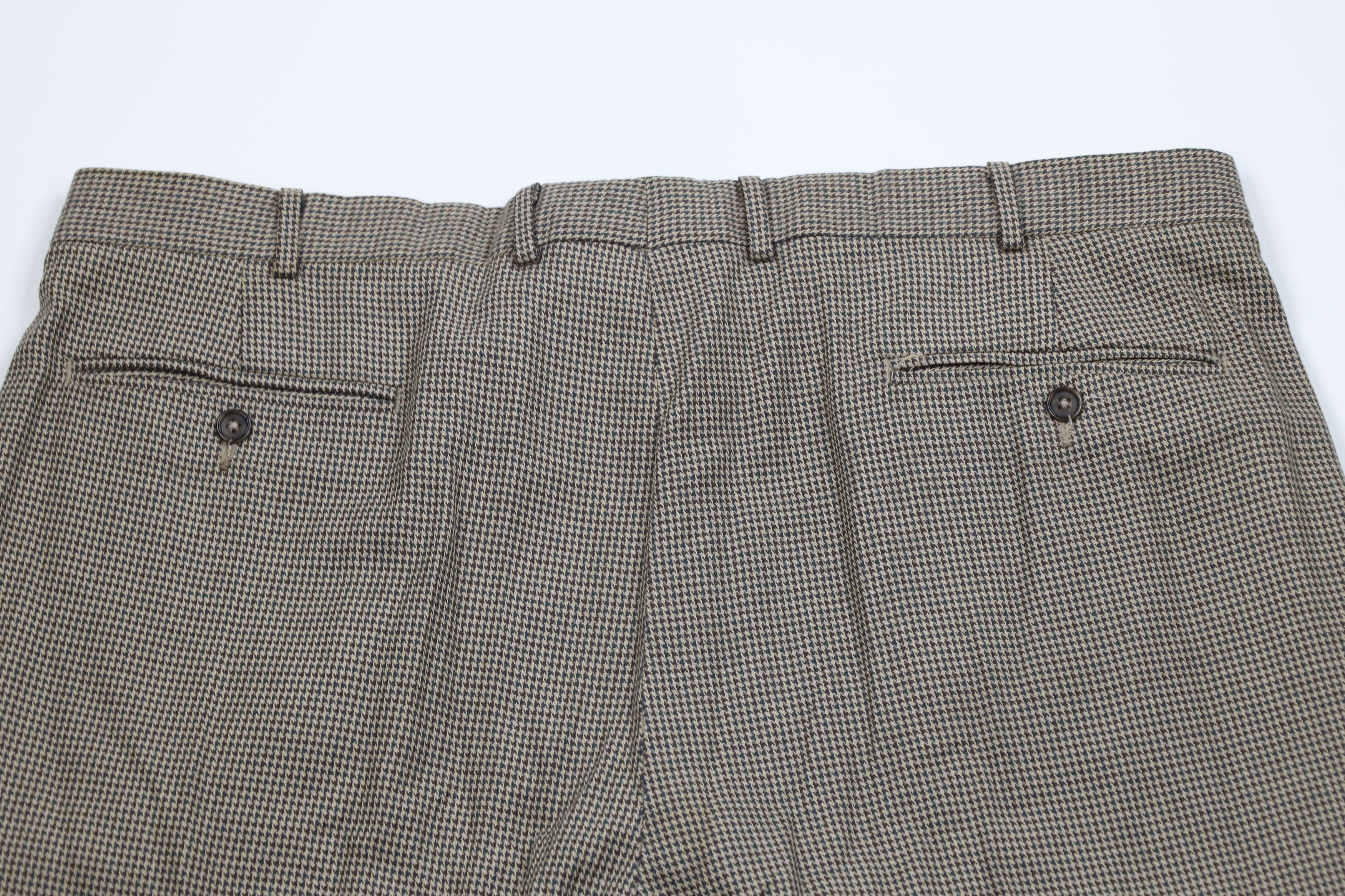 Eddie Bauer Vintage 90s Eddie Bauer Houndstooth Wide Leg Chino Pants Size US 40 / EU 56 - 11 Thumbnail