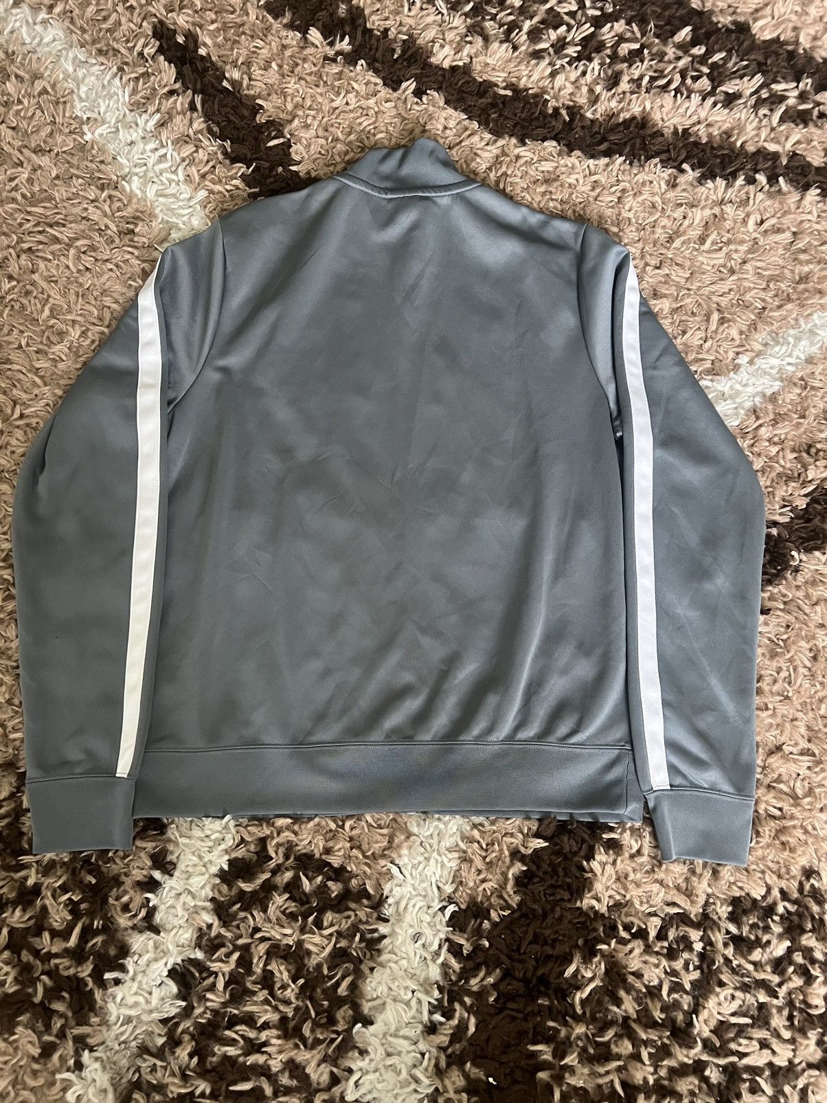Nike Nike Grey White Full Zip Track Jacket Size US M / EU 48-50 / 2 - 4 Thumbnail