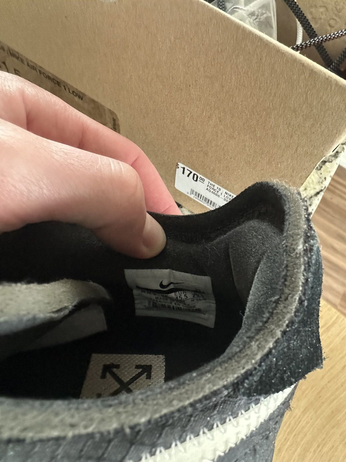 Nike × Off-White Nike Off White Air Force Size US 11.5 / EU 44-45 - 9 Thumbnail