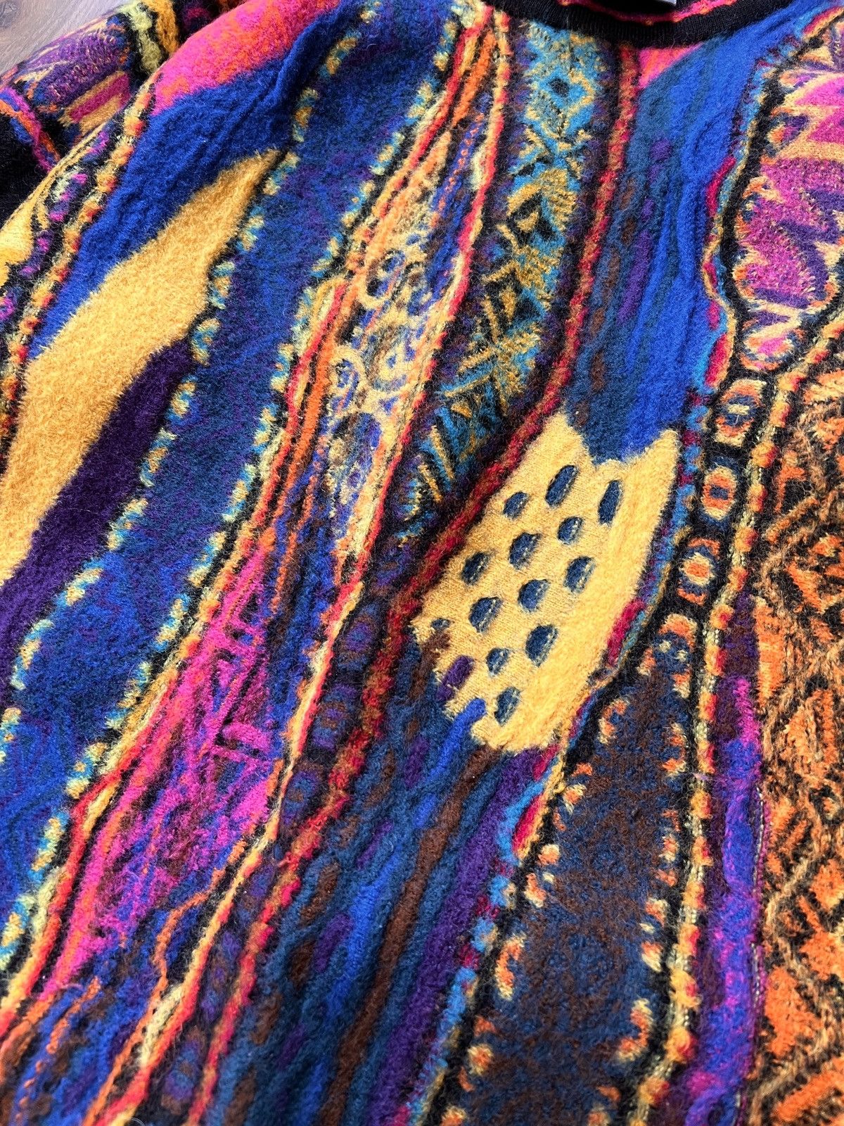Coogi Rare Coogi Knit / Sweater (yellow/Blue/Pink/Black) Size US XS / EU 42 / 0 - 4 Thumbnail