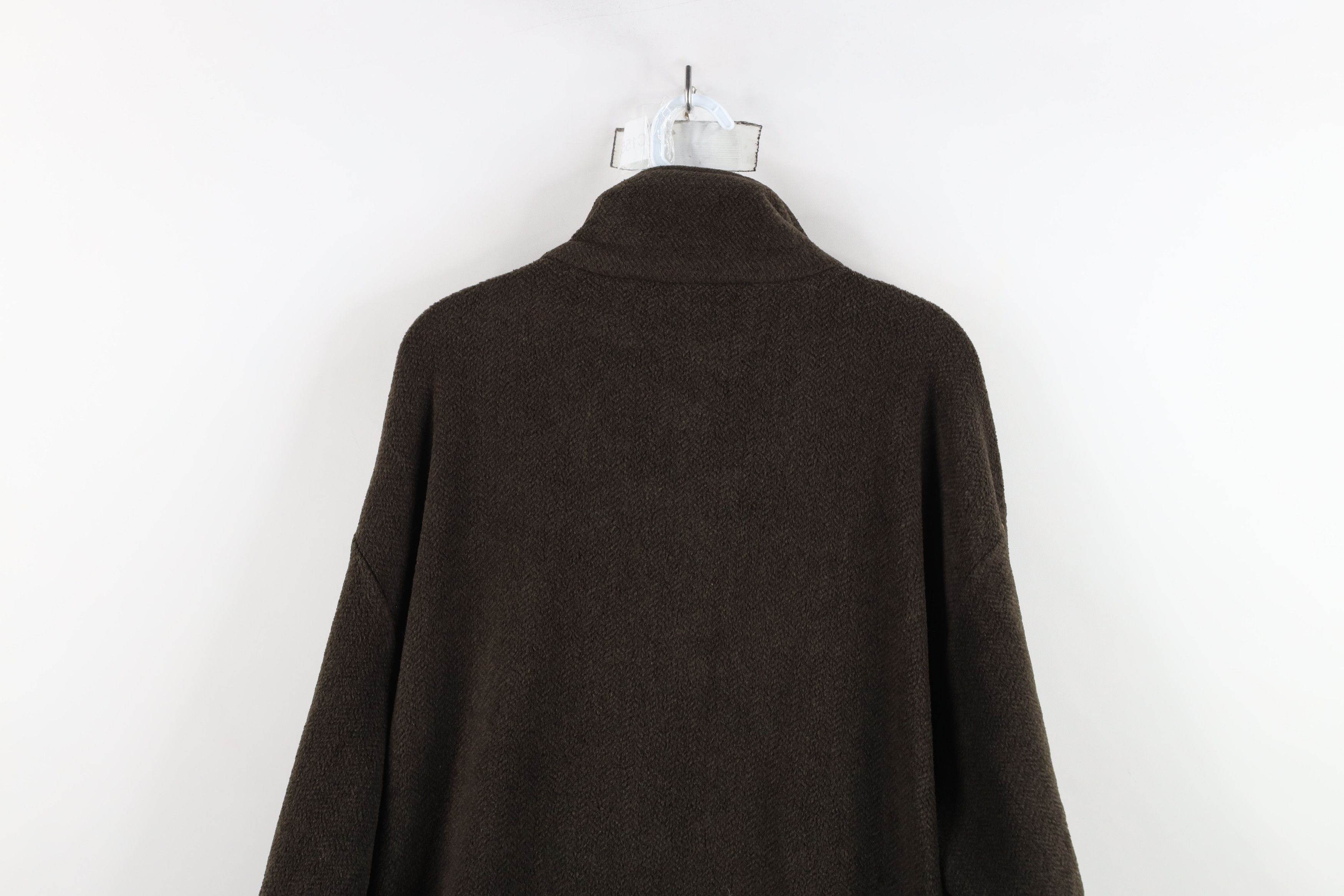 Vintage Vintage 90s Streetwear Herringbone Half Zip Fleece Sweater Size US L / EU 52-54 / 3 - 9 Thumbnail