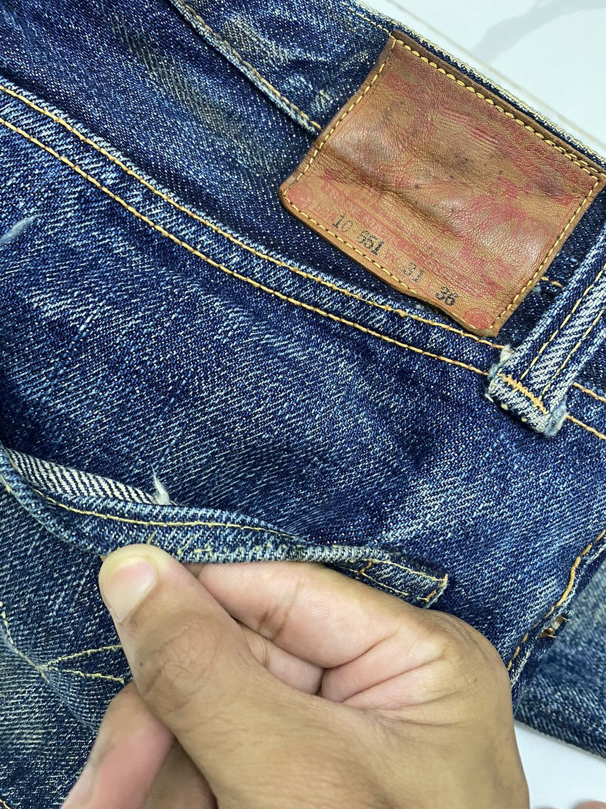 Samurai Jeans VINTAGE SAMURAI JEANS SELVEDGE DISTRESSED DENIM Size US 28 / EU 44 - 13 Thumbnail