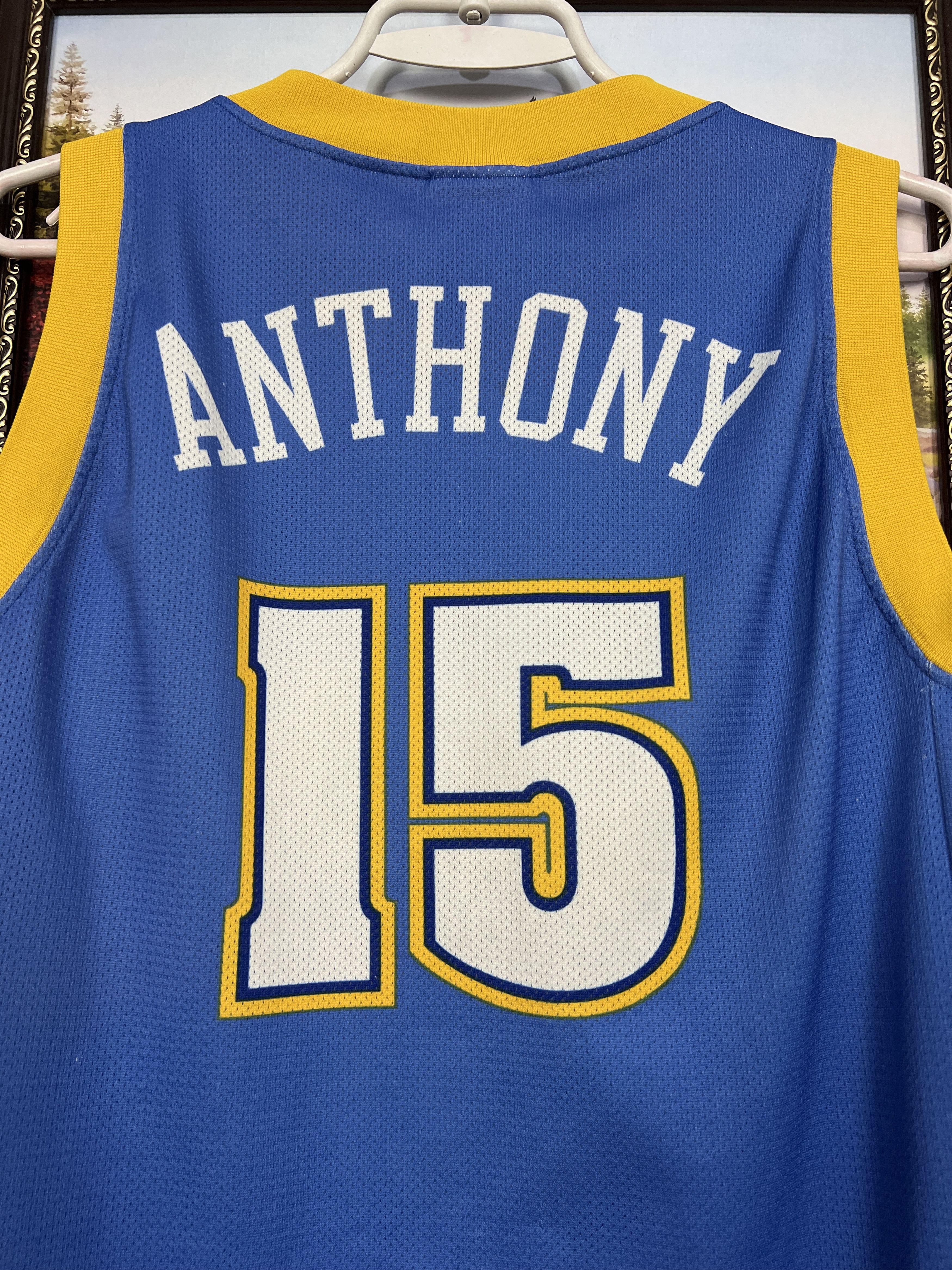 Champion Vintage 90's Champion Denver Nuggets #15 Anthony NBA Jersey Size US M / EU 48-50 / 2 - 12 Thumbnail