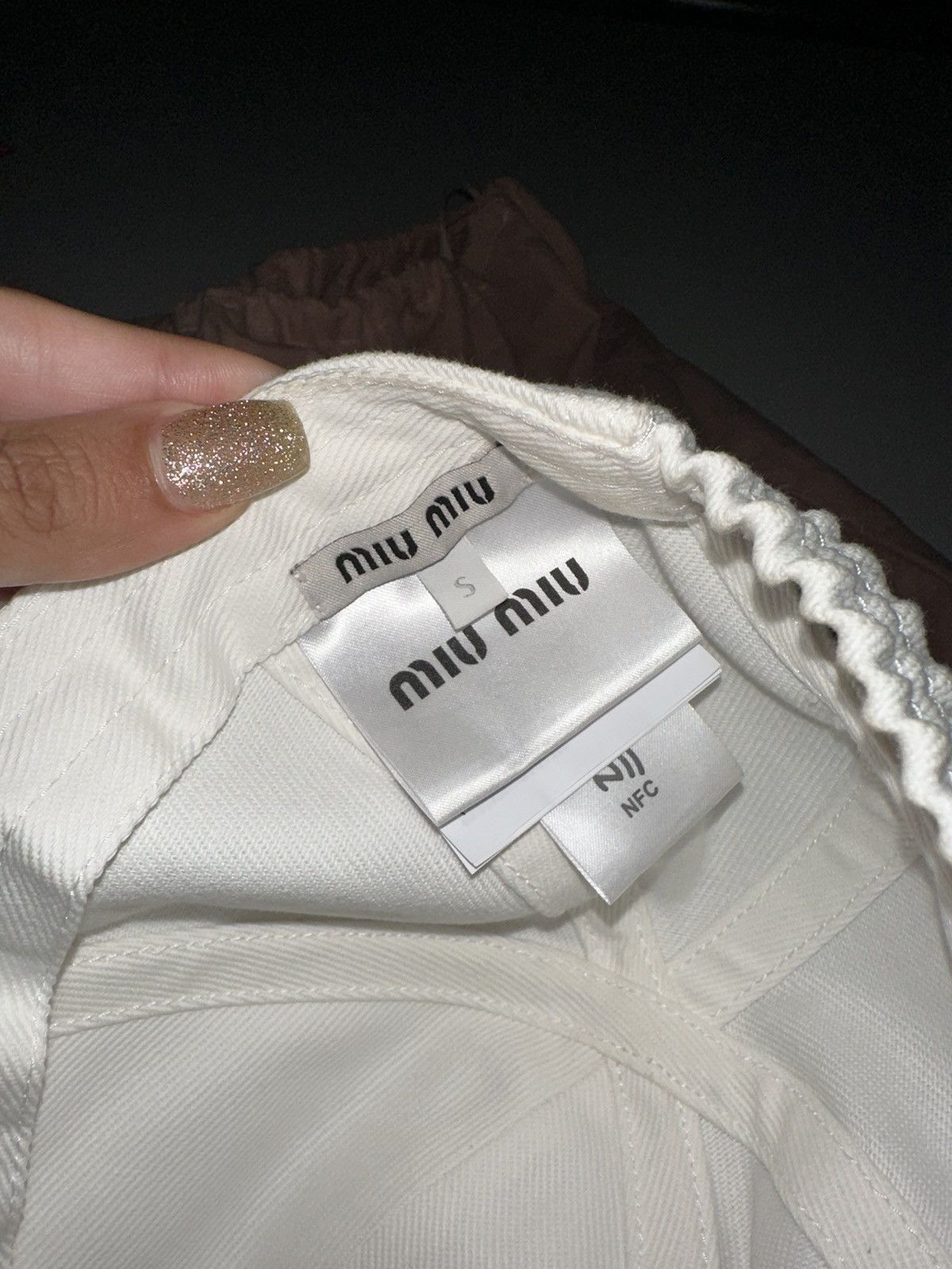 Miu Miu Miu miu drill cap Size ONE SIZE - 2 Thumbnail