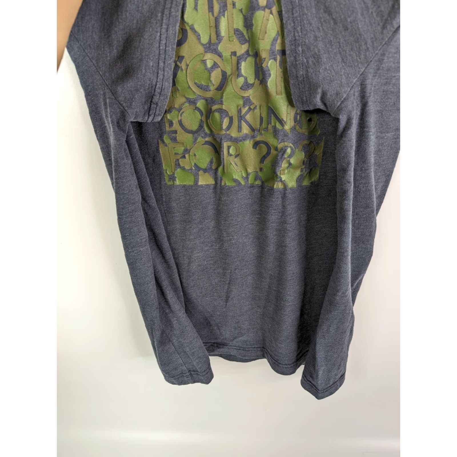Original Penguin Original Penguin T-Shirt XL Navy Blue Camo 100% Cotton Short Sleeve Crew Neck Unisex Adults Vintage No Size XL / US 12-14 / IT 48-50 - 2 Thumbnail