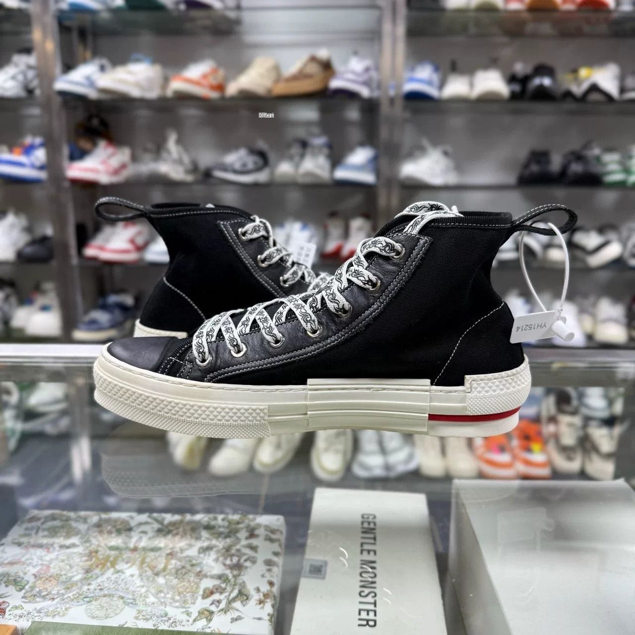 Dior DIOR High-Top Black Red Sneakers Size US 8 / EU 41 - 5 Thumbnail