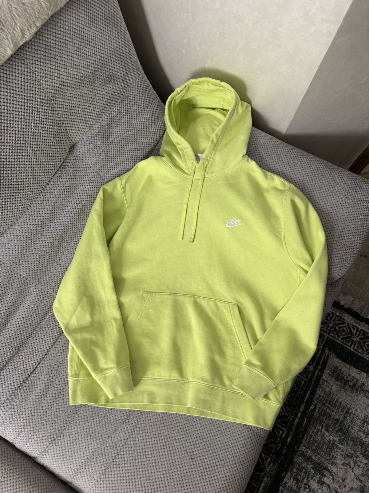 Nike × Nike ACG Nike Basic Logo Green Yellow Hoodie Size US 11 / EU 44 - 7 Thumbnail