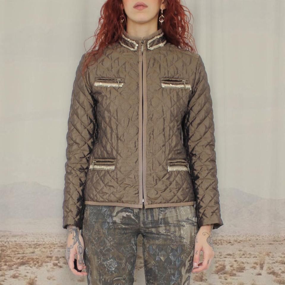 Vintage 🩰BROWN PUFFER JACKET🩰 Size M / US 6-8 / IT 42-44 - 2 Thumbnail