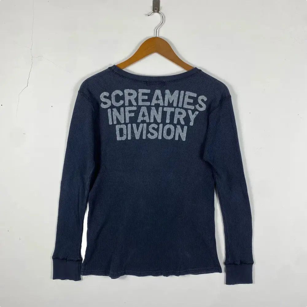 Japanese Brand SCREAMING INVADERS Airbone Knitted Waffle Long Sleeve Tee Size S / US 4 / IT 40 - 4 Thumbnail