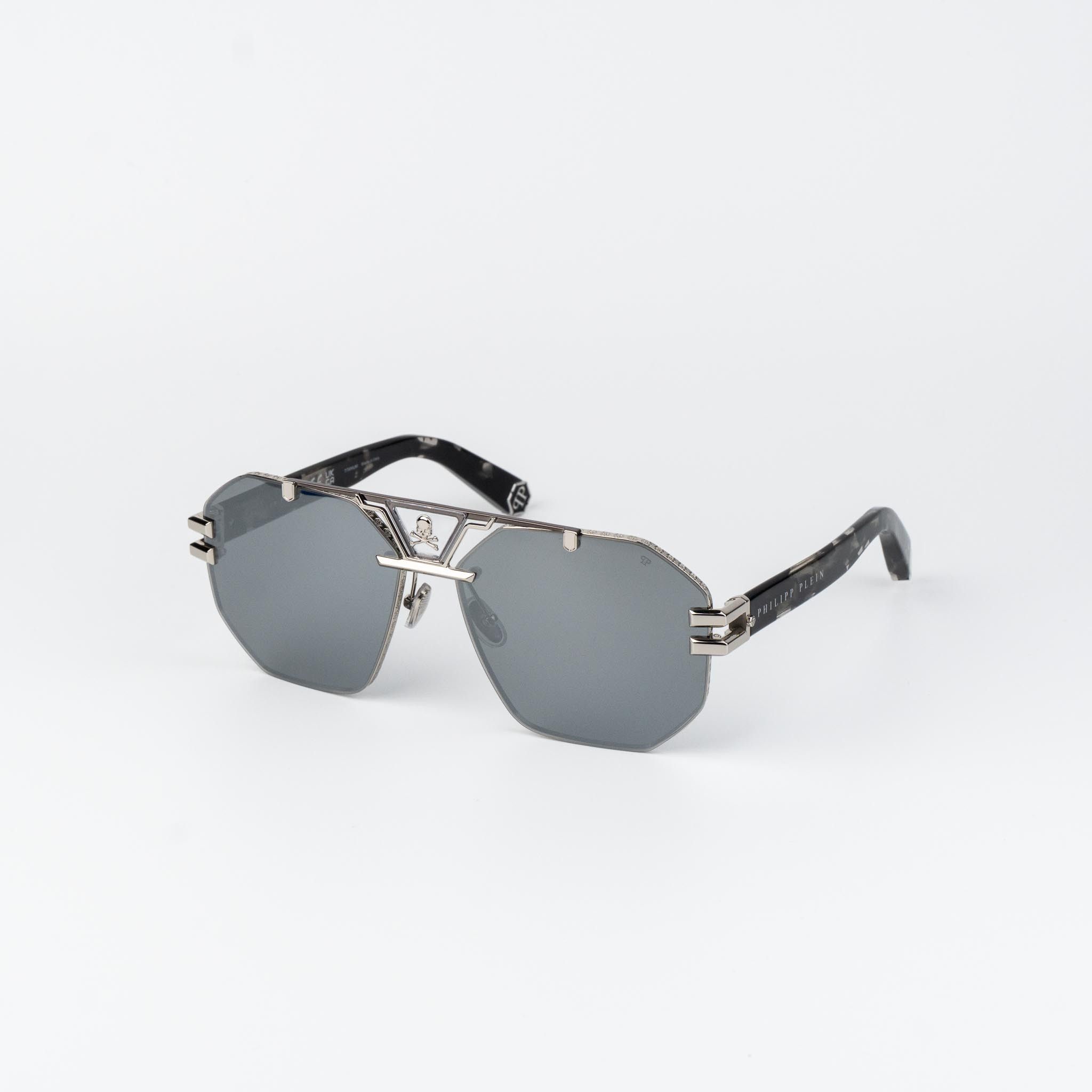 Philipp Plein Philipp Plein Men Sunglasses SPP077V 523X NEW AUTHENTIC Size ONE SIZE - 3 Thumbnail
