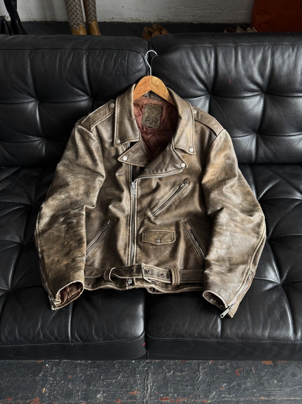 Genuine Leather Vintage German Cowhide Leather Motorcycle Jacket Distressed Size US L / EU 52-54 / 3 - 24 Thumbnail