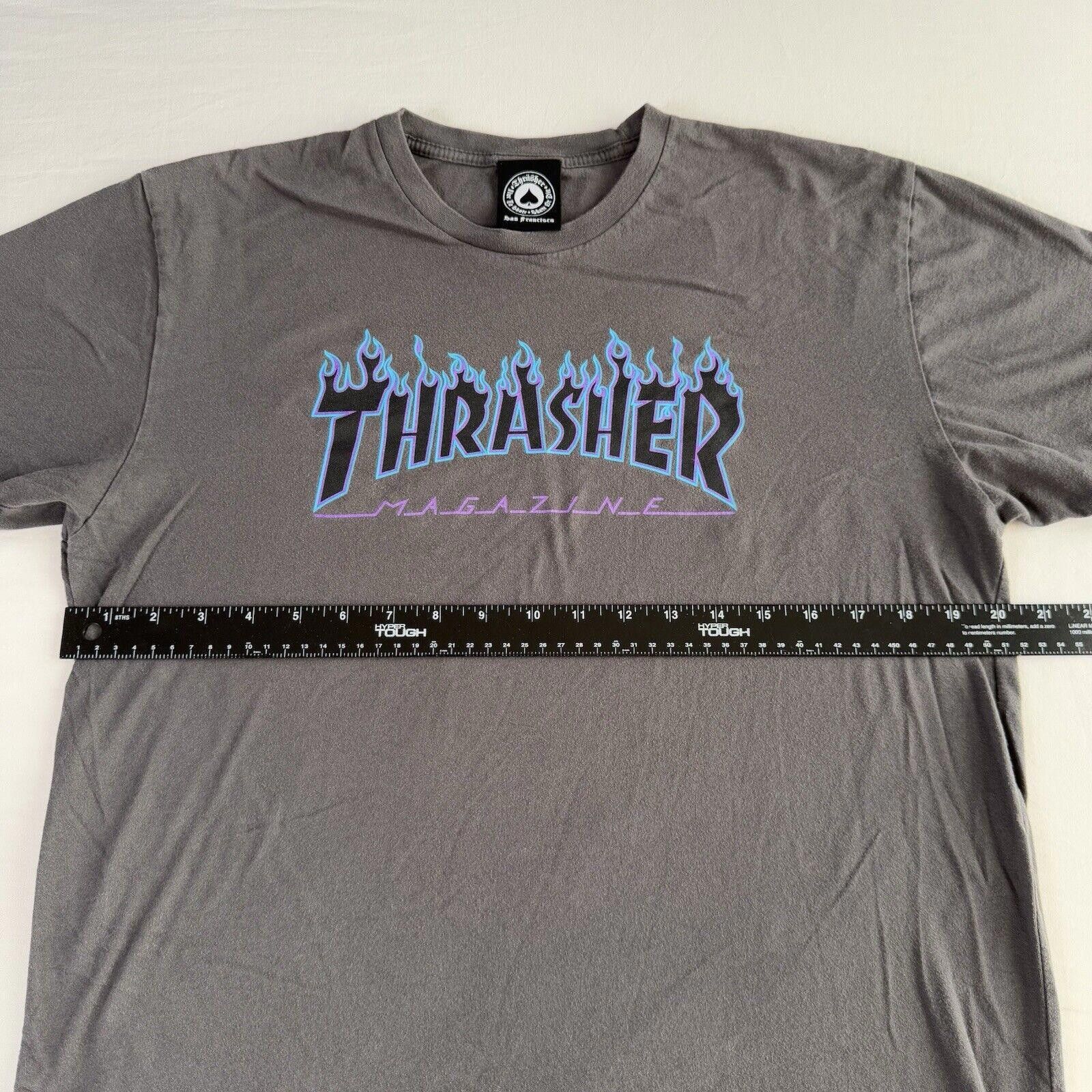 Hanes Vtg 80s Thrasher Magazine T-Shirt Skate Santa Cruz Mens L Size US L / EU 52-54 / 3 - 4 Thumbnail