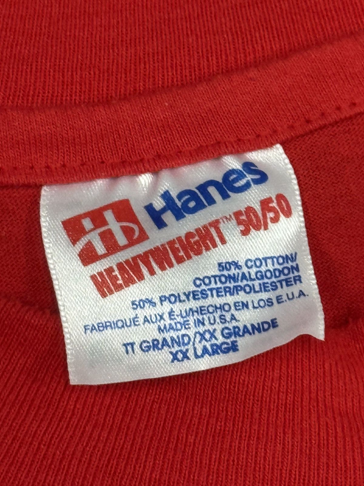 Hanes × Vintage Vintage Hanes Beefy Eagle Accelerated School Tee 2XL XXL Red Size US XXL / EU 58 / 5 - 4 Thumbnail
