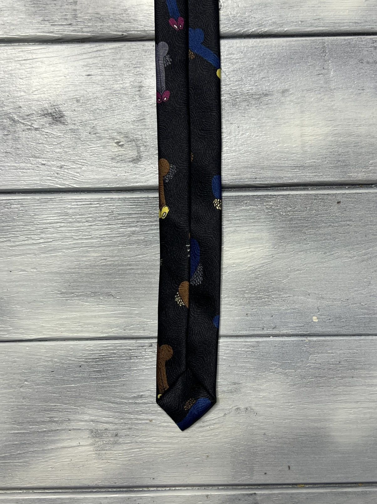 Handmade × Vintage Rare Tie Sette & Bello Hand Made Who The? Needs Viagra Humor Size ONE SIZE - 8 Thumbnail