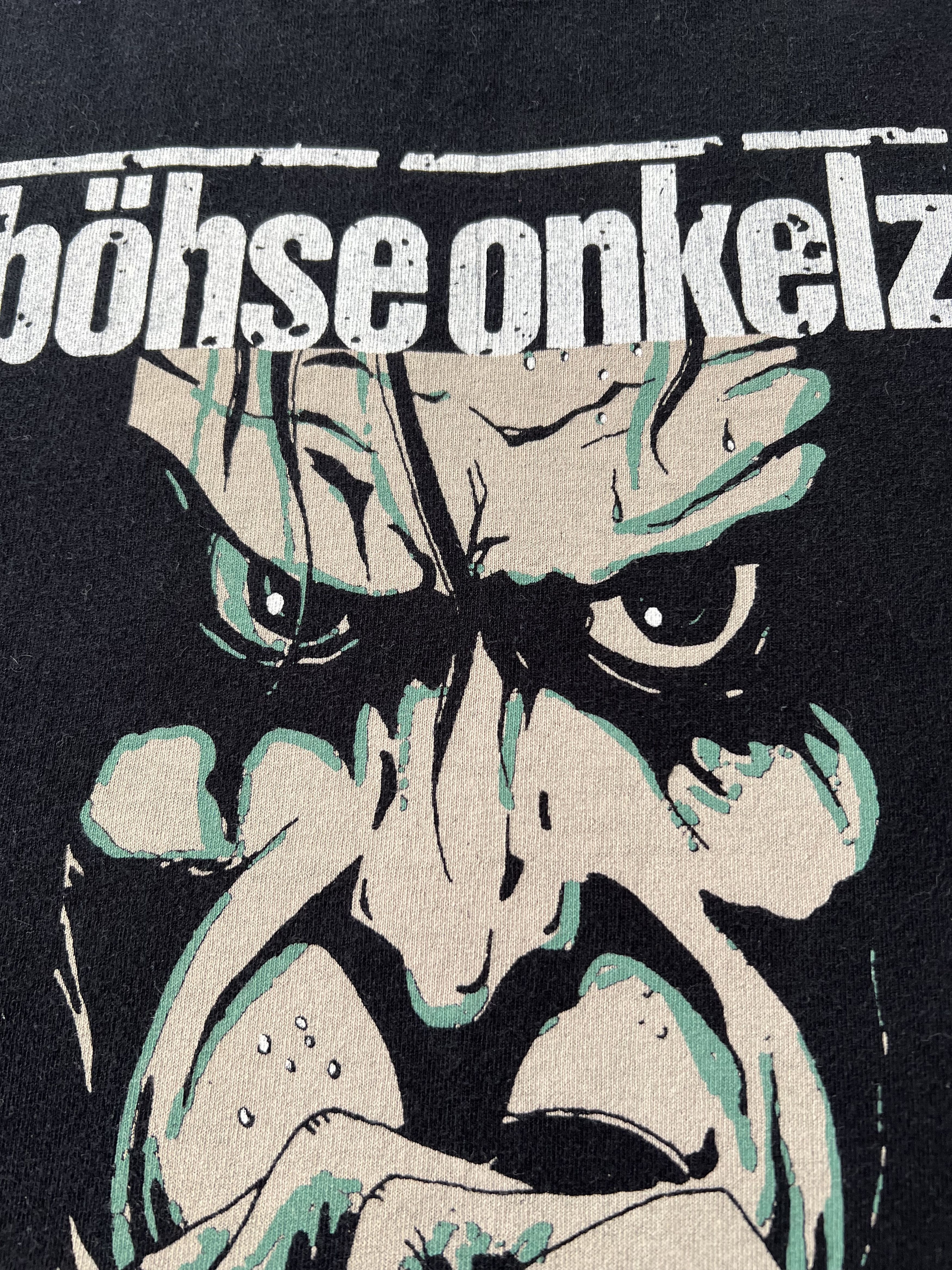 Band Tees Vintage 90s Bohse Onkelz Black T-shirt Size US XL / EU 56 / 4 - 12 Thumbnail