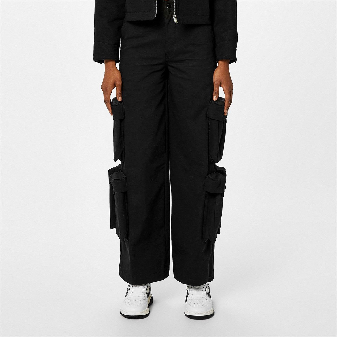 Amiri oc11z0225 Baggy Cargo Trousers in Black Size 27" / US 4 / IT 40 - 3 Thumbnail