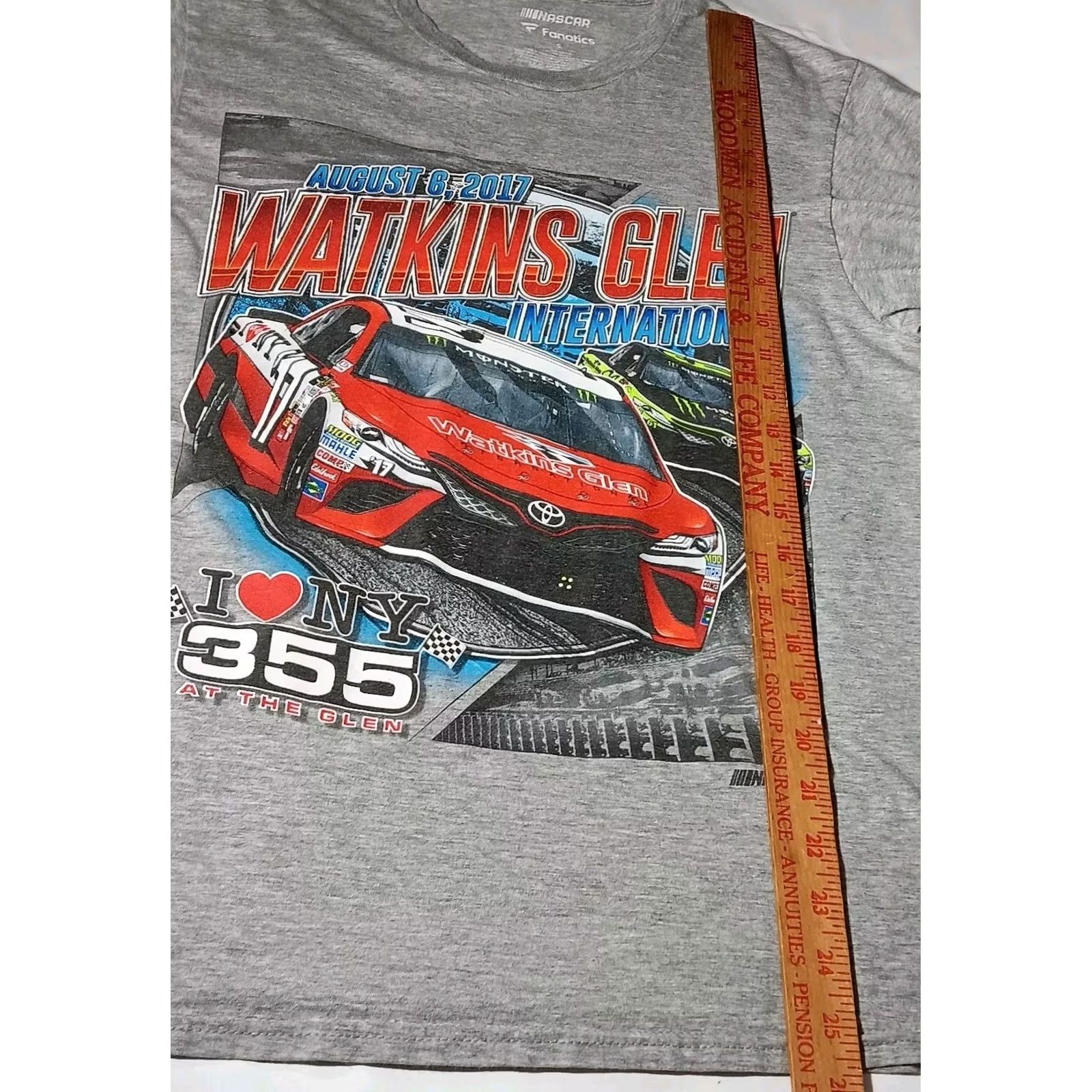 Vintage VINTAGE Watkins Glen International Shirt Small 2017 Gray Fanatics I Love NY 355 Racing NASCAR T-Shirt Mens Short Sleeve Crew Neck Double-Sided Size US S / EU 44-46 / 1 - 5 Thumbnail