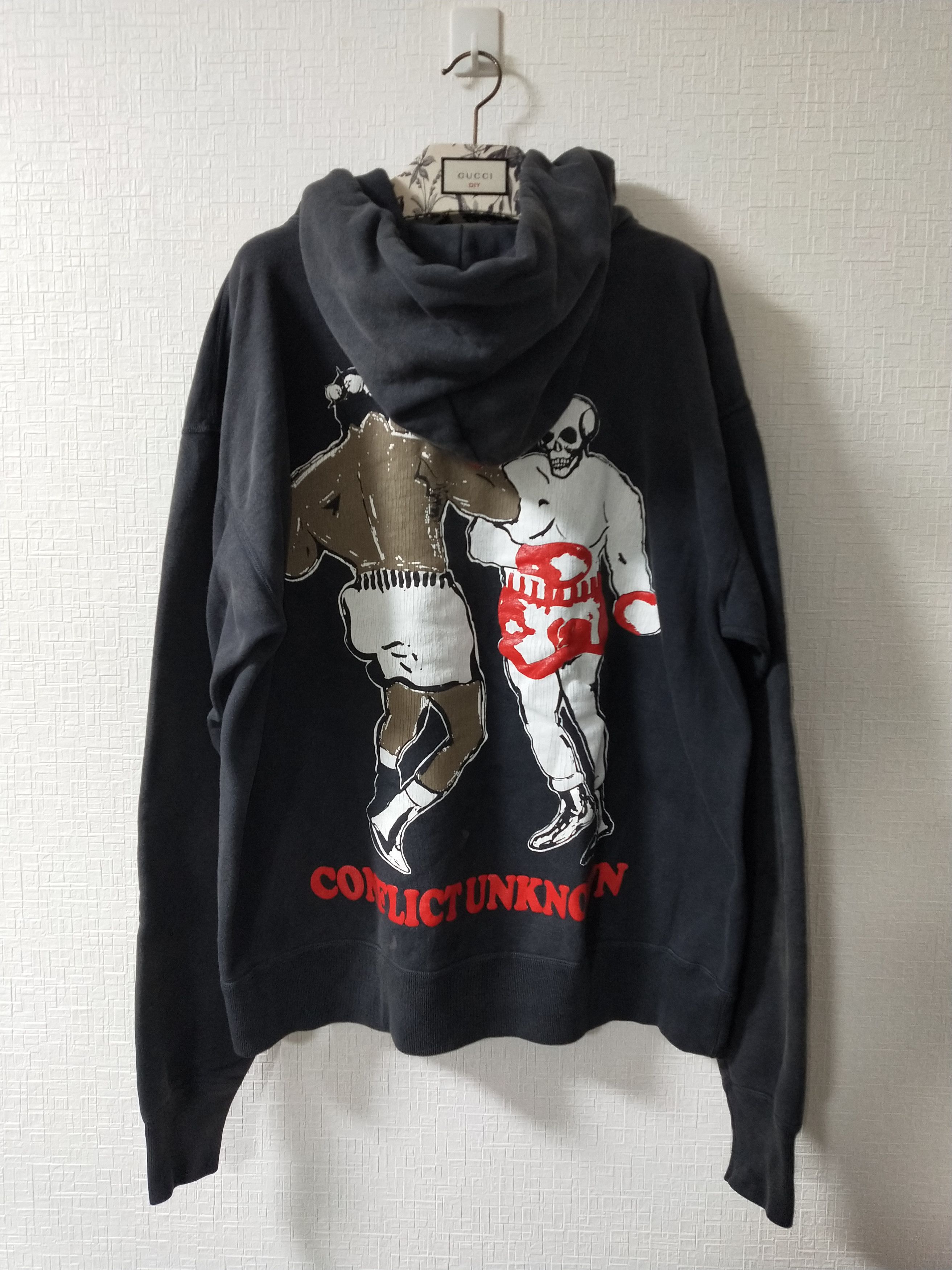 DENIM TEARS × Saint Michael Struggle Hoodie Size US XL / EU 56 / 4 - 2 Thumbnail