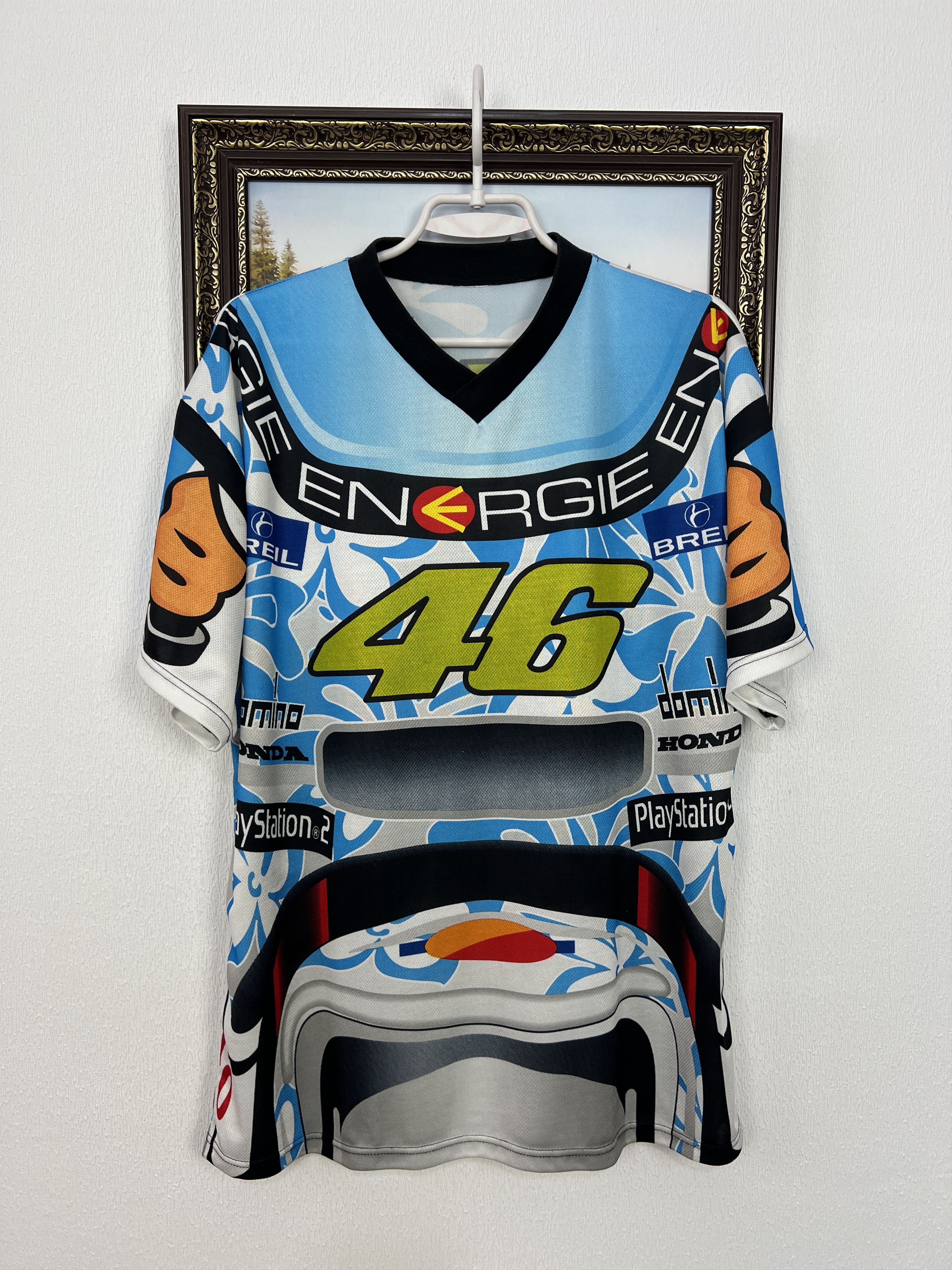 Vintage Rossi The Doctor Racing Motocross Bike #46 Jersey Shirt Size US XL / EU 56 / 4 - 1 Thumbnail