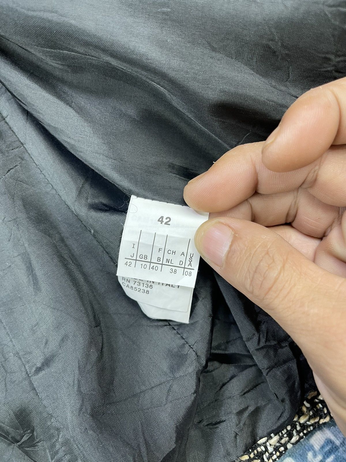 Max Mara Pianoforte di Max Mara Wool Tweed Single Breasted Size M / US 6-8 / IT 42-44 - 14 Thumbnail