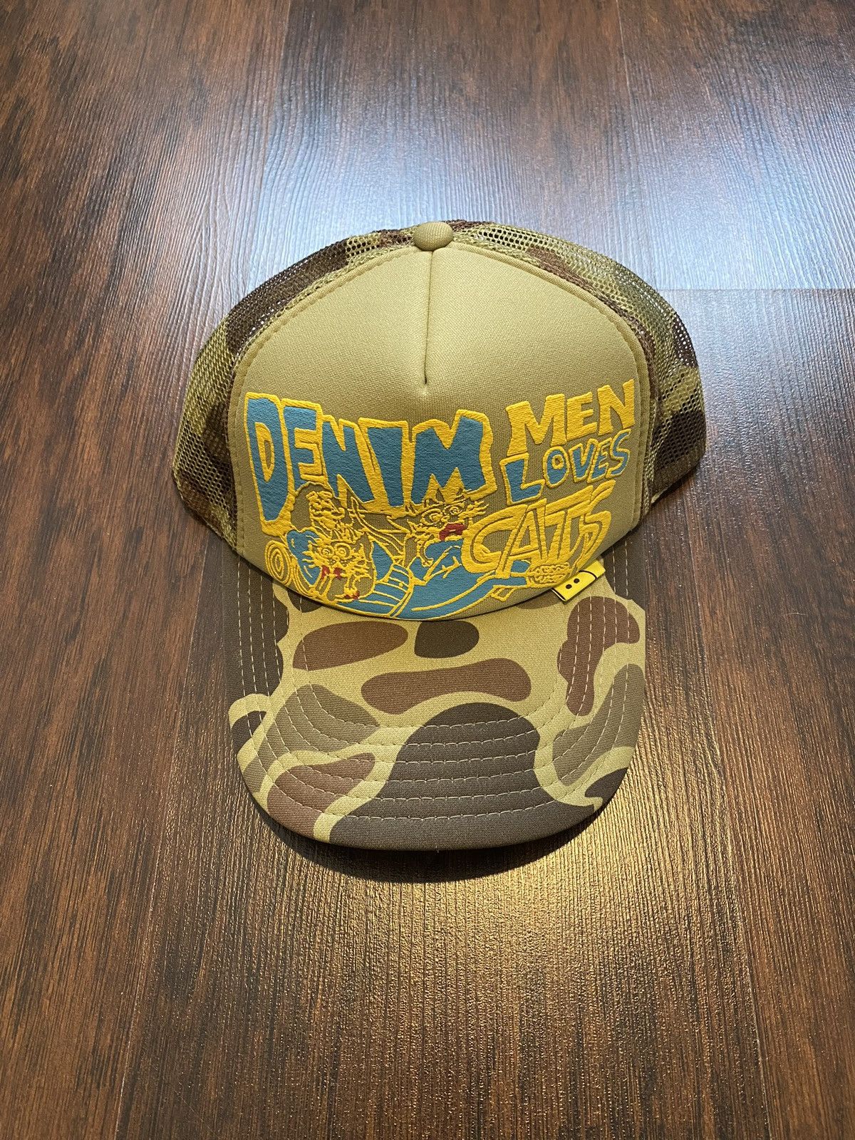 Kapital × Kapital Kountry Kapital Trucker Cap Camo Denim Men Loves Cats |  Grailed