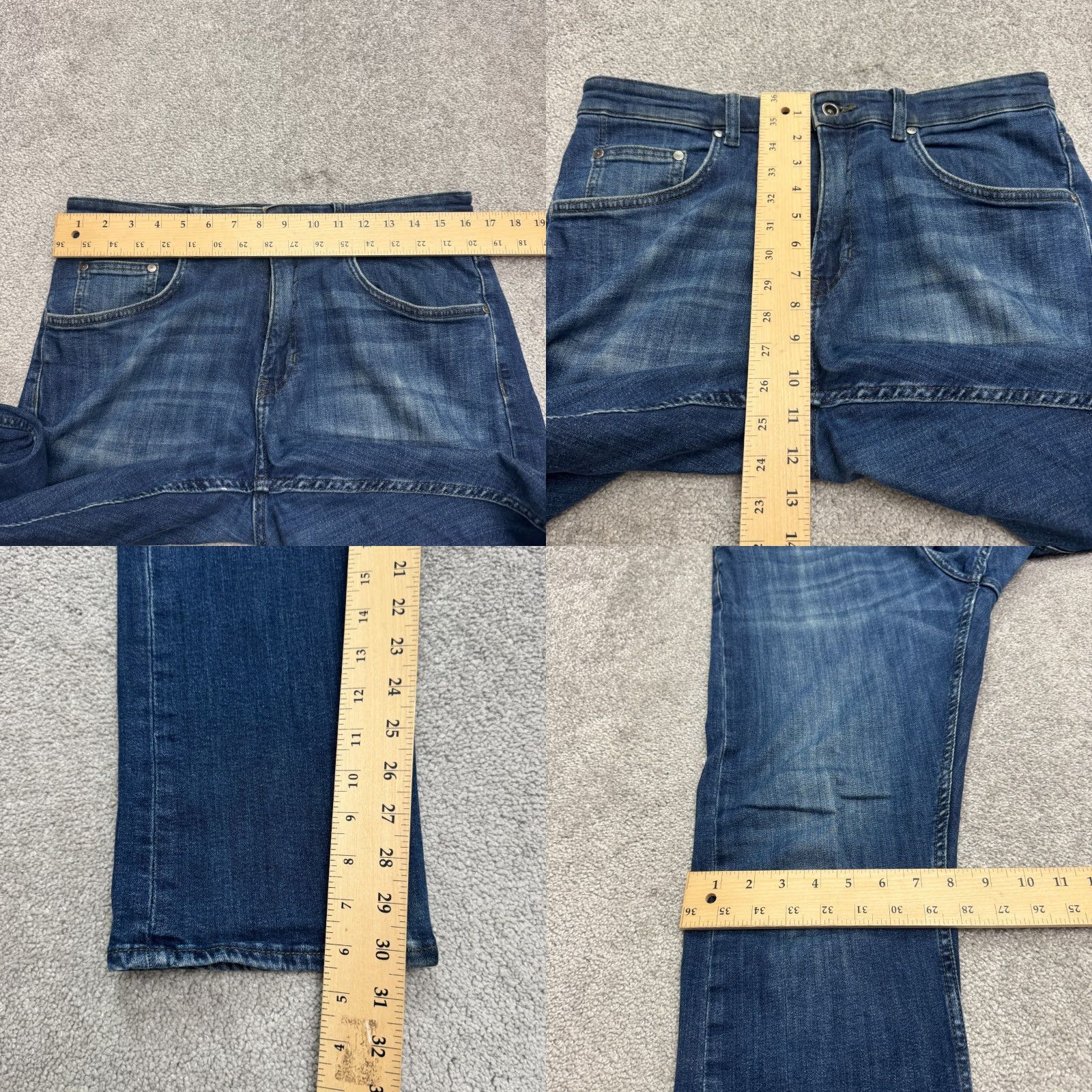 Rodd & Gunn Rodd & Gunn Jeans Mens 32 Blue Cotton Denim Straight Leg Relaxed Fit Regular 5-Pocket City Grunge Vintage No Size US 32 / EU 48 - 9 Thumbnail