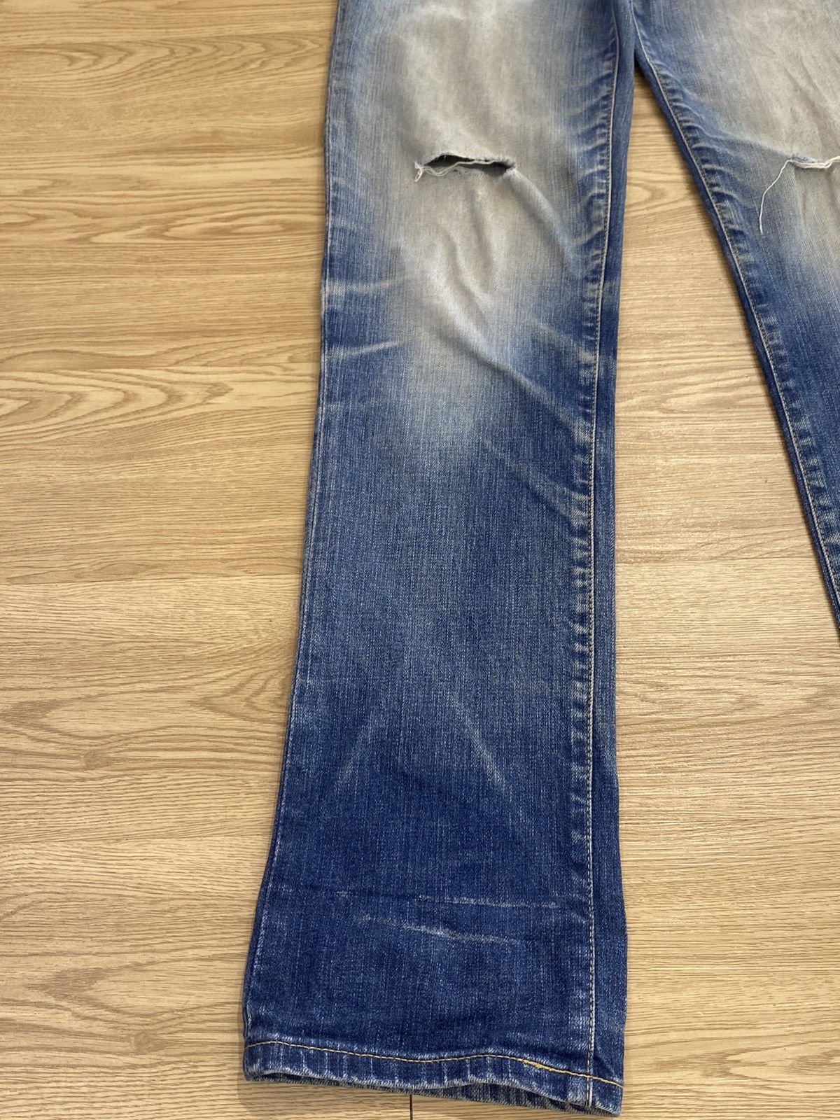 Edwin Blue Trip Edwin Blue Wash Style Distress Jeans Size US 29 - 5 Thumbnail