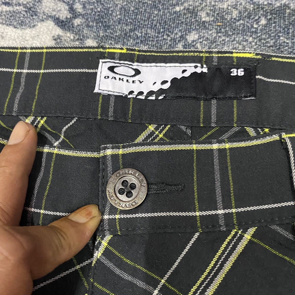 Oakley Vintage Oakley Multi Checkered Board Plaid Trousers Pants Size US 35 - 6 Thumbnail