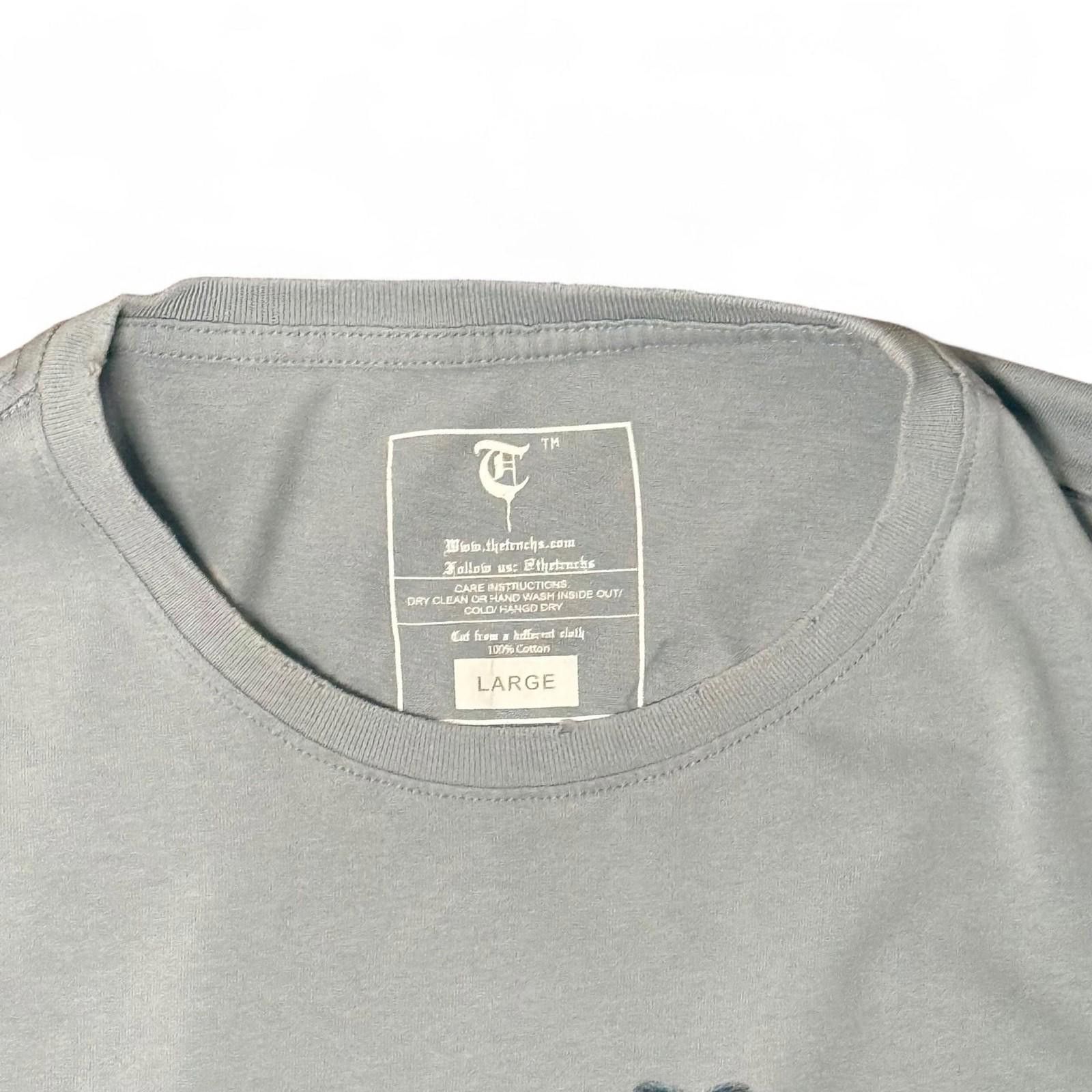 American Trench Trenchs Graphic Print Short Sleeve T-Shirt Large Gray Size US L / EU 52-54 / 3 - 3 Thumbnail