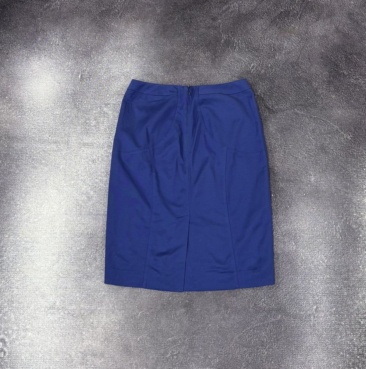 Versace Jeans Couture Versace Jeans Couture Blue Cotton/Viscose Luxury Midi Skirt Size 30" / US 8 / IT 44 - 2 Thumbnail