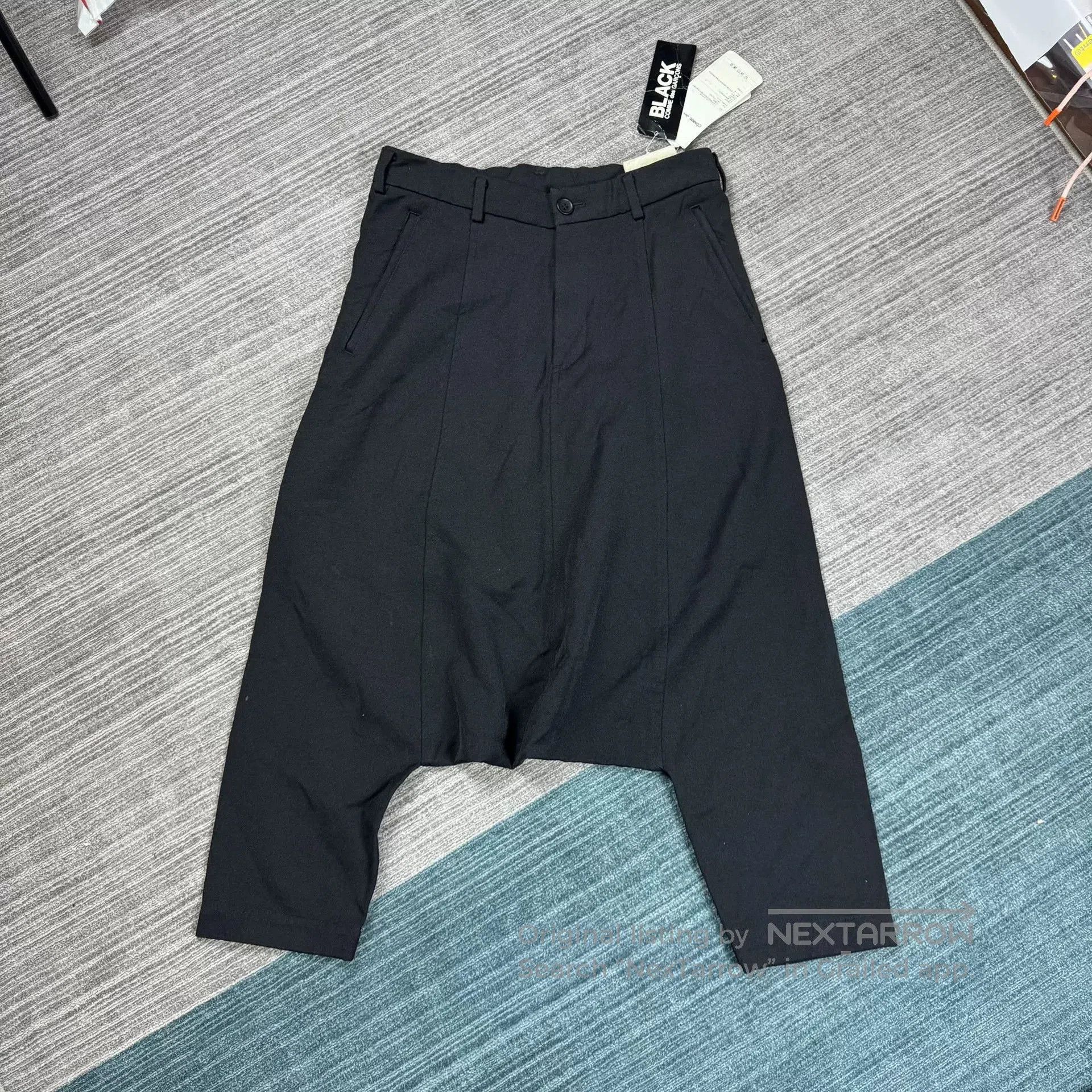 Comme des Garcons Black CDG Black Harem Pants for Sale. Size US 26 / EU 42 - 1 Thumbnail