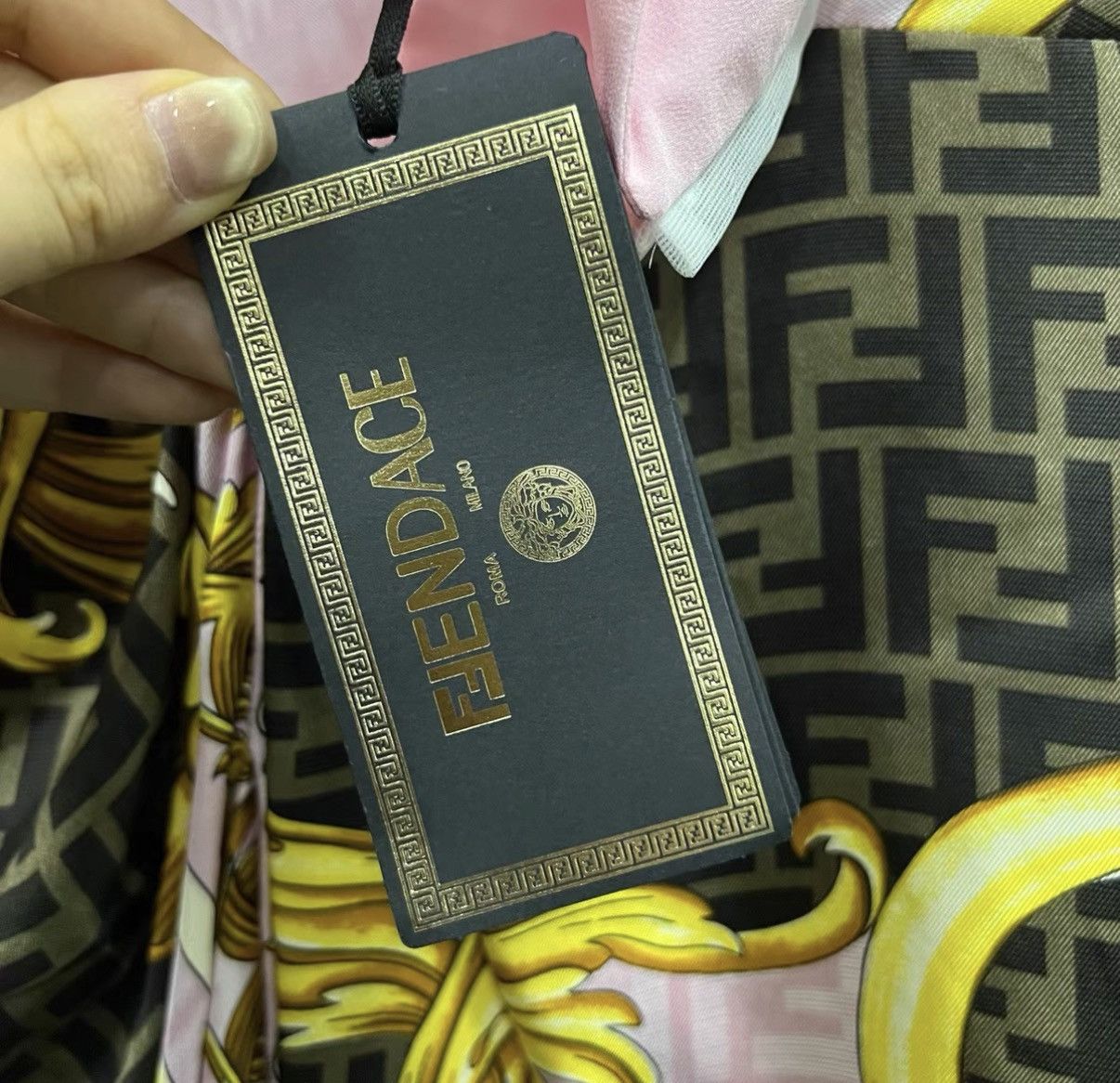 Fendi FENDI x Versace color-block FF all-over printed dress J41 Size XS / US 0-2 / IT 36-38 - 4 Thumbnail