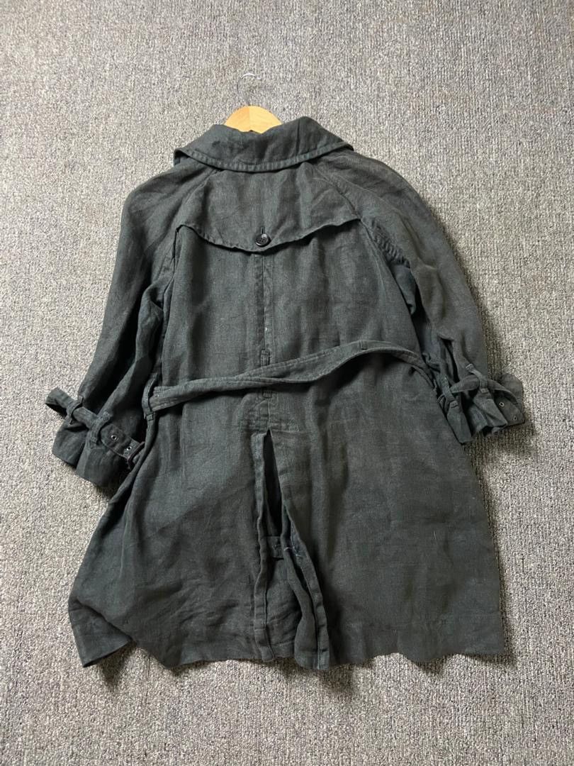 Japanese Brand HOCQUY Brand Double Breasted Trench Coat (183) Size US S / EU 44-46 / 1 - 2 Thumbnail